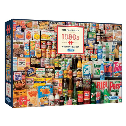 Gibsons 1980's Shopping Basket 1000 Piece Jigsaw Puzzle Toys G7034