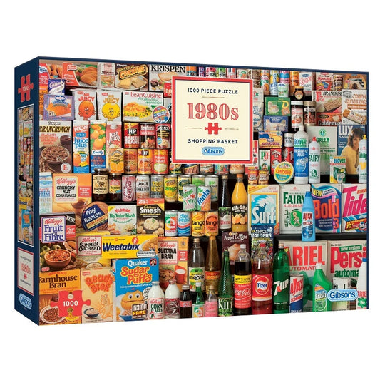 Gibsons 1980's Shopping Basket 1000 Piece Jigsaw Puzzle Toys G7034