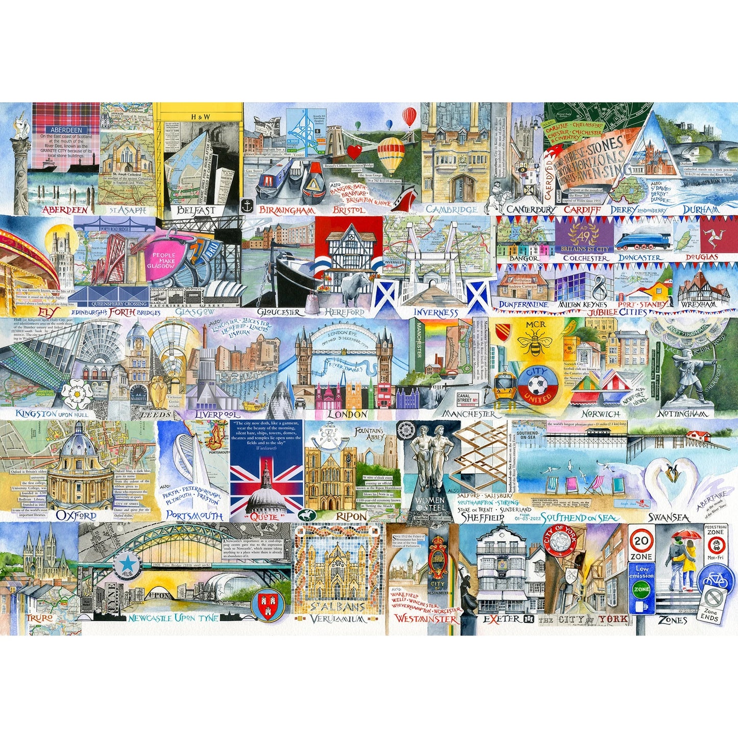 Gibsons Bright Lights & Big Cities 1000 Jigsaw Puzzle G7128