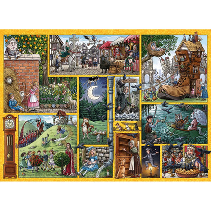 Gibsons Nursery Rhymes Through Time 1000 Piece Jigsaw Puzzle G7139