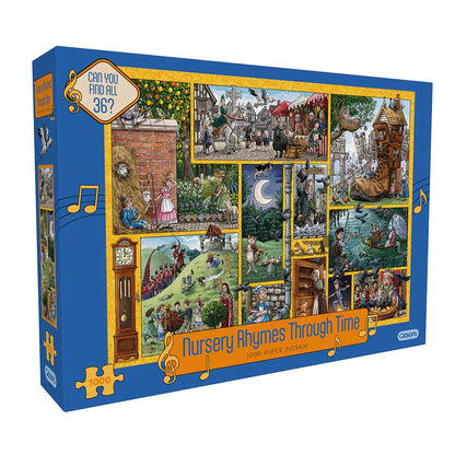 Gibsons Nursery Rhymes Through Time 1000 Piece Jigsaw Puzzle G7139