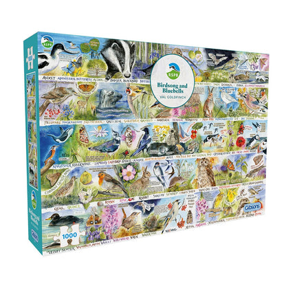 Gibsons RSPB: Birdsong & Bluebells 1000 Piece Jigsaw Puzzle G7151