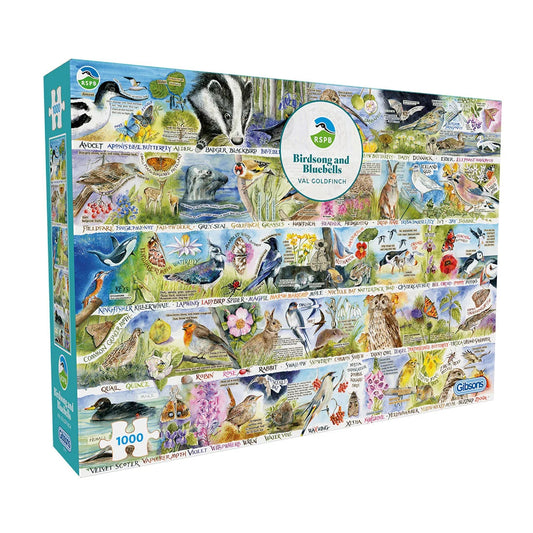 Gibsons RSPB: Birdsong & Bluebells 1000 Piece Jigsaw Puzzle G7151