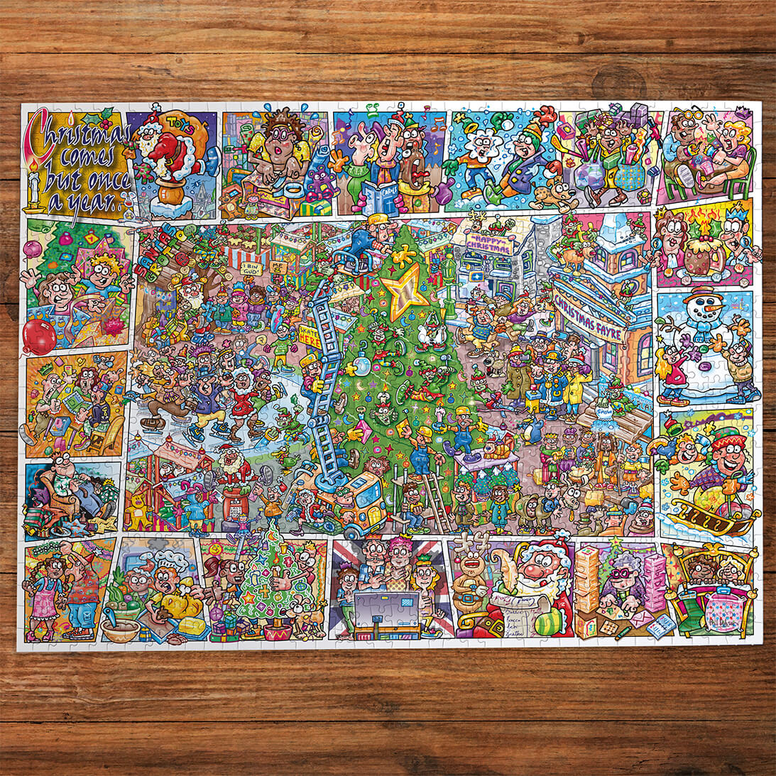 Gibsons Games Jokesaws Crackers For Christmas 1000 Piece Jigsaw Puzzle G7166