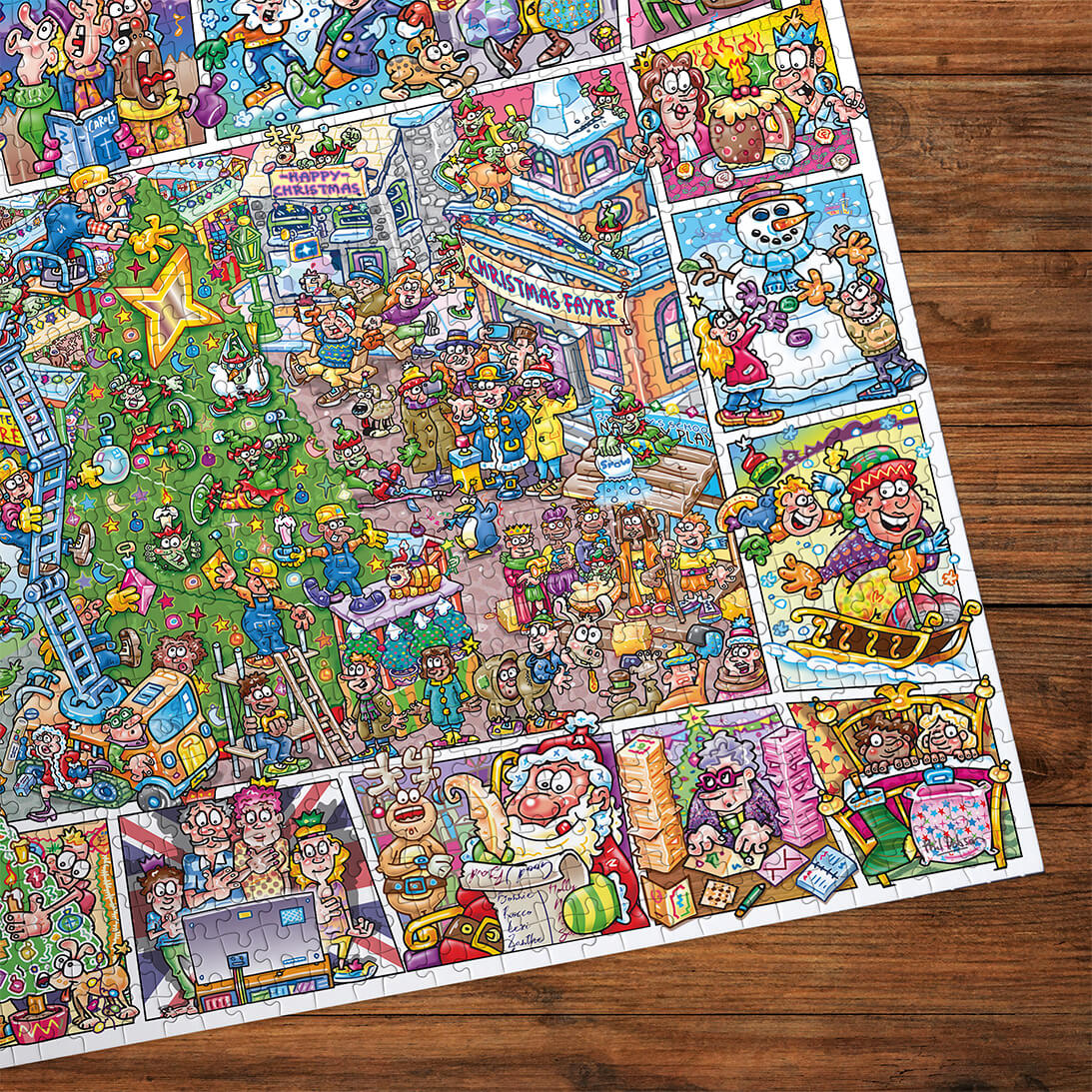 Gibsons Games Jokesaws Crackers For Christmas 1000 Piece Jigsaw Puzzle G7166