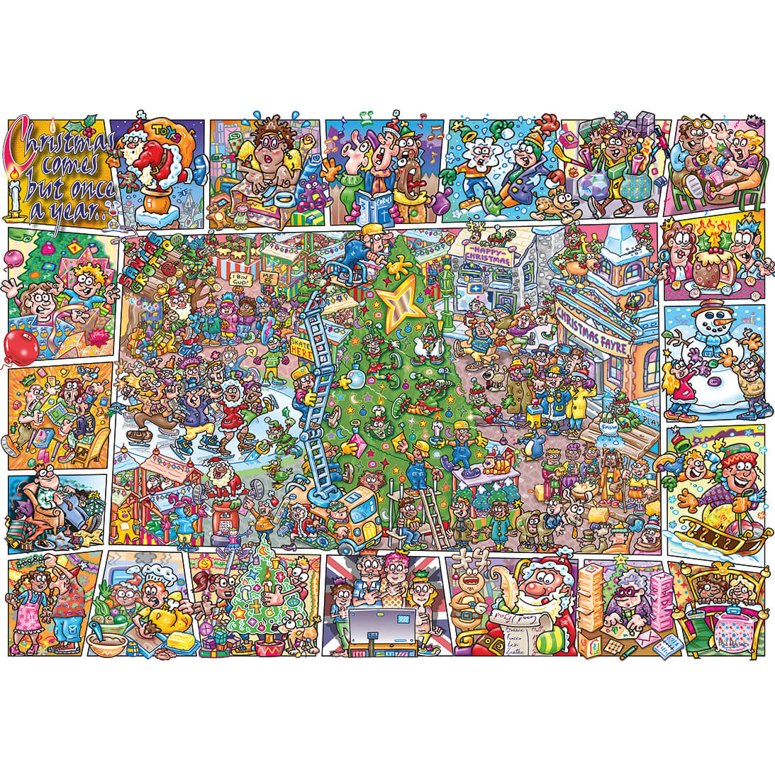 Gibsons Games Jokesaws Crackers For Christmas 1000 Piece Jigsaw Puzzle G7166