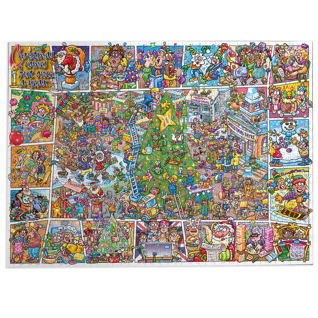 Gibsons Games Jokesaws Crackers For Christmas 1000 Piece Jigsaw Puzzle G7166