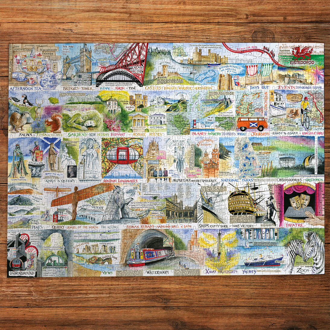 Gibsons Games British & Brilliant 1000 Piece Jigsaw Puzzle Toys G7168