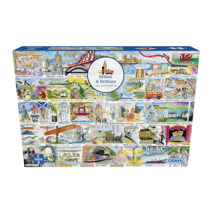 Gibsons Games British & Brilliant 1000 Piece Jigsaw Puzzle Toys G7168