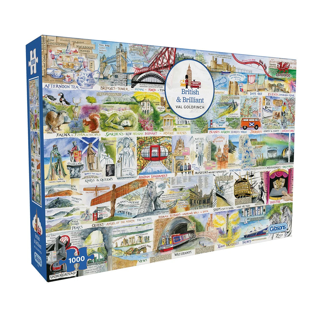Gibsons Games British & Brilliant 1000 Piece Jigsaw Puzzle Toys G7168