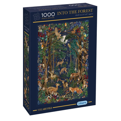 Gibsons The Art File: Into The Forest 1000 Piece Jigsaw Puzzle G7211