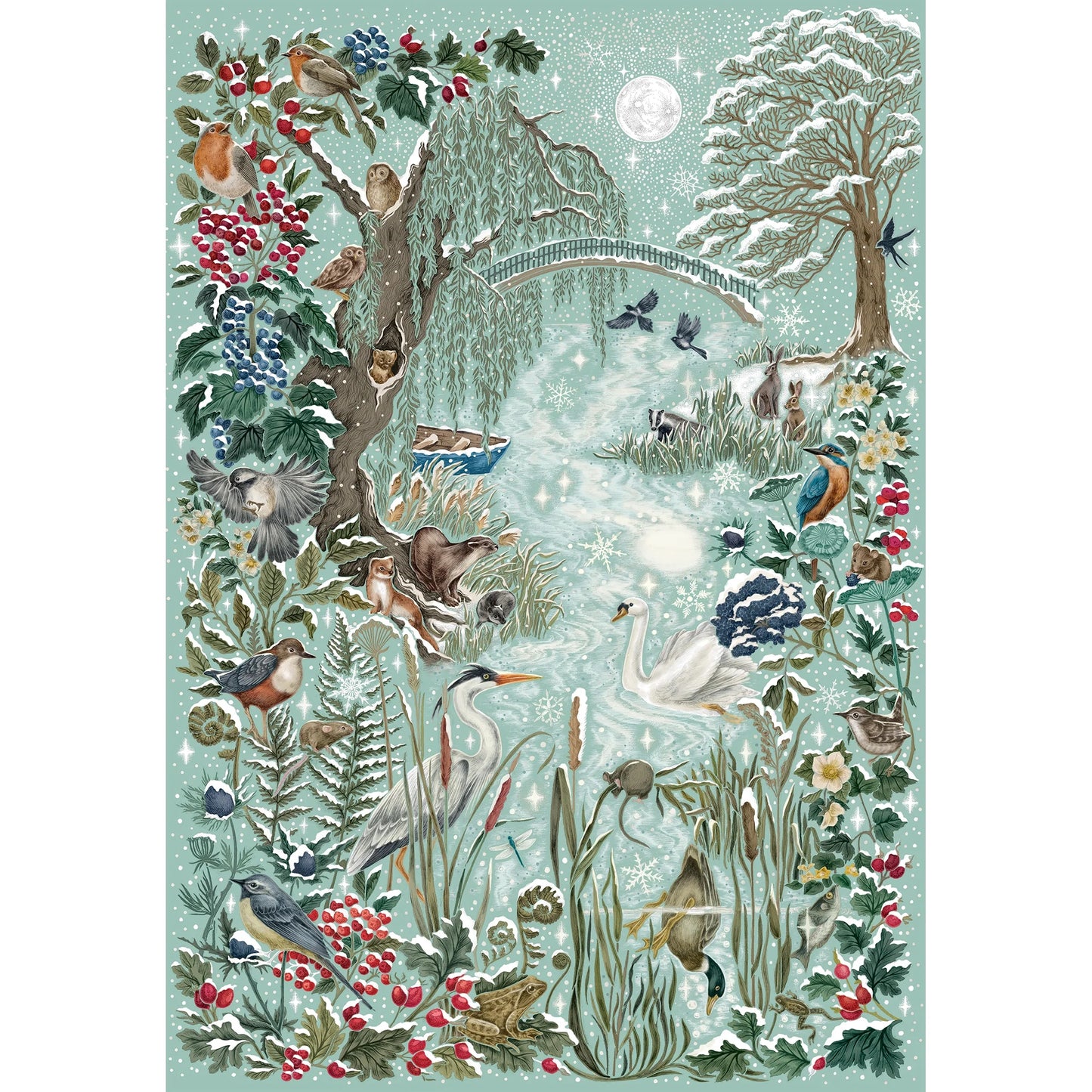 Gibsons The Art File: Frosted River 1000 Piece Jigsaw Puzzle G7214