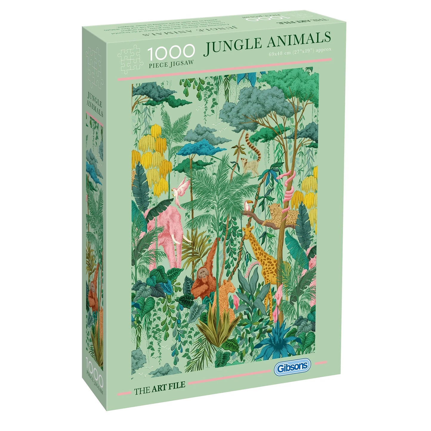 Gibsons The Art Files: Jungle Animals 1000 Piece Jigsaw Puzzle G7215