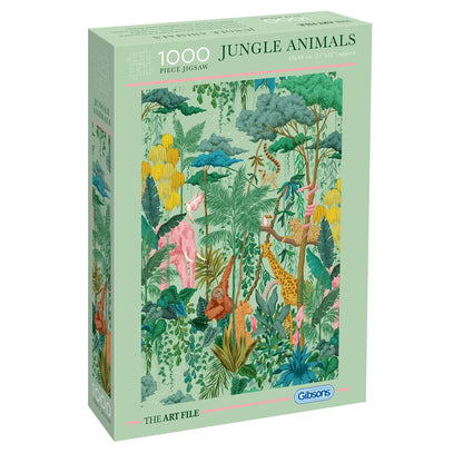 Gibsons The Art Files: Jungle Animals 1000 Piece Jigsaw Puzzle G7215