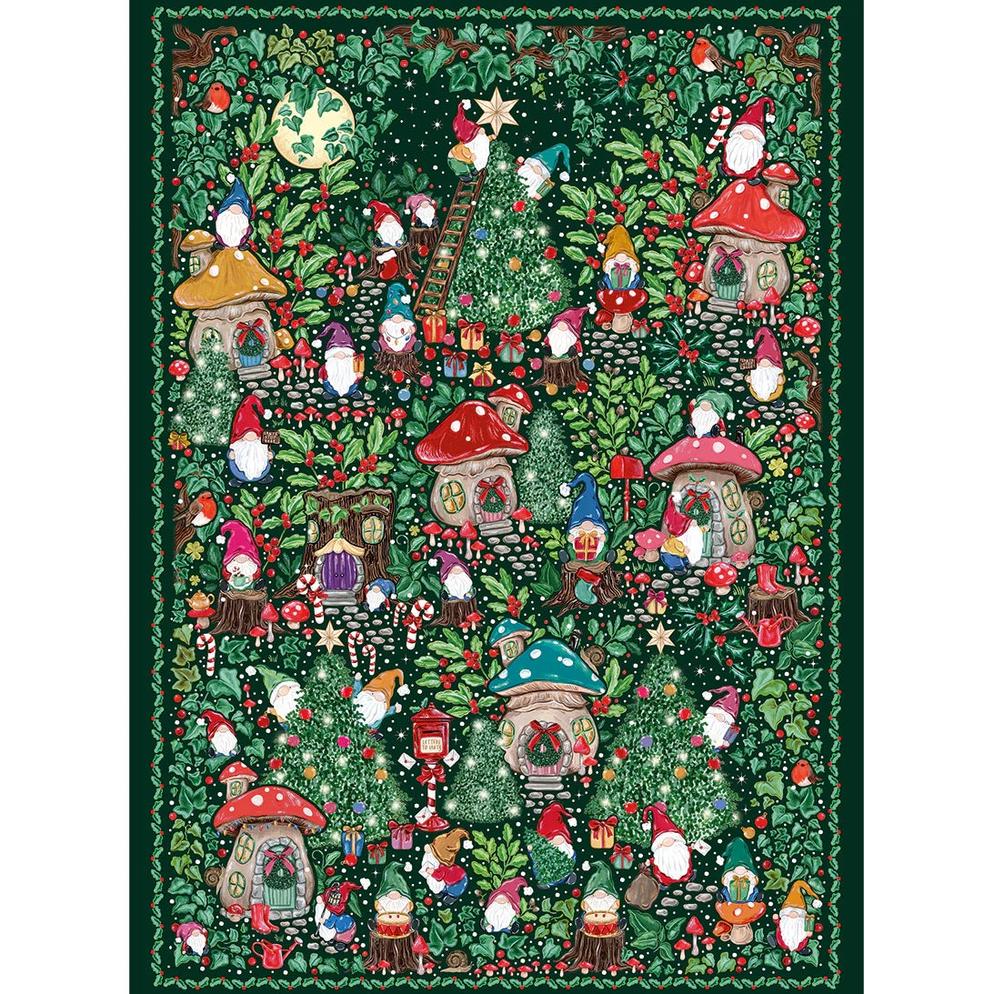 Gibsons Games The Art File Christmas Village 1000 Piece Jigsaw Puzzle G7221