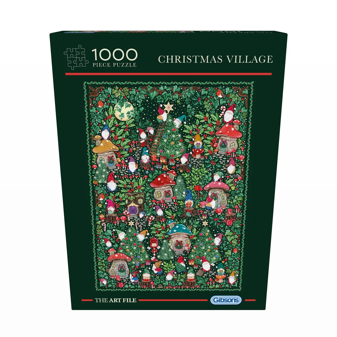 Gibsons Games The Art File Christmas Village 1000 Piece Jigsaw Puzzle G7221