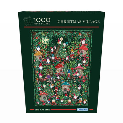 Gibsons Games The Art File Christmas Village 1000 Piece Jigsaw Puzzle G7221