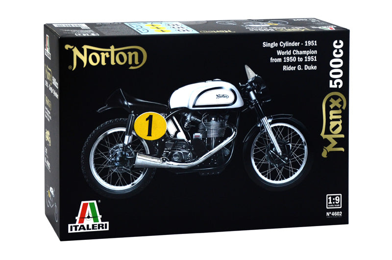 Italeri 1/9 SCALE  - Norton Manx - 4602 MODEL MOTORBIKE KIT