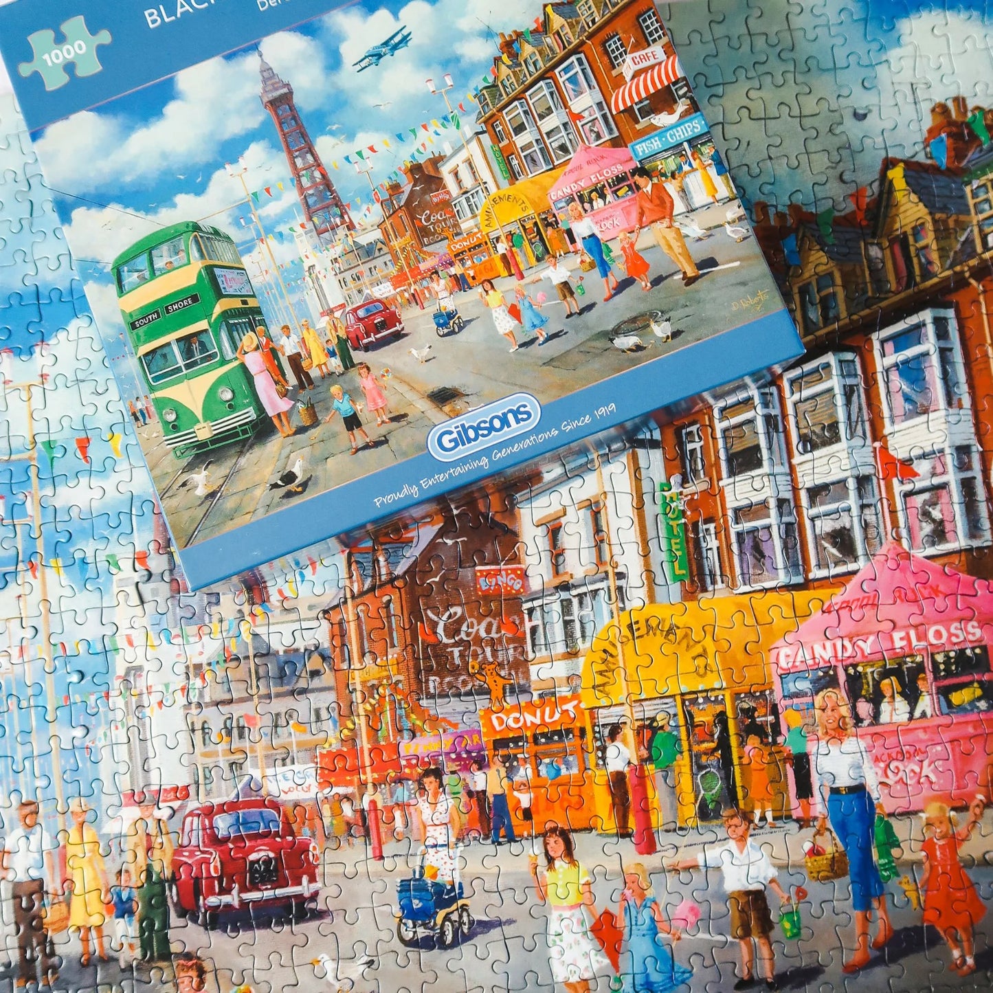 Gibsons Blackpool Promenade 1000 Piece Jigsaw Puzzle G6351