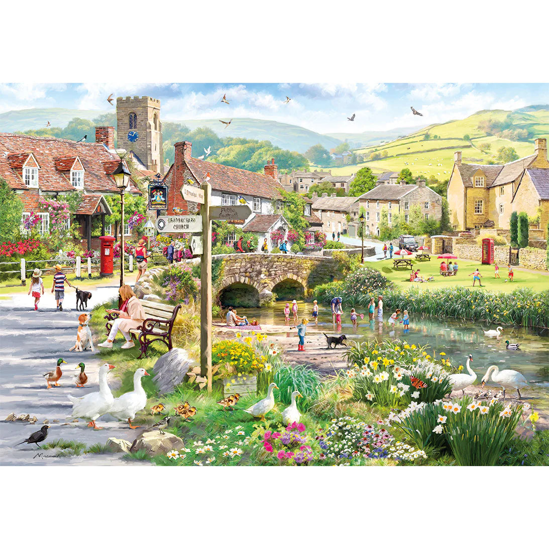 Gibsons Puddle Ducks & Paddling 500 Piece Jigsaw Puzzle G3164