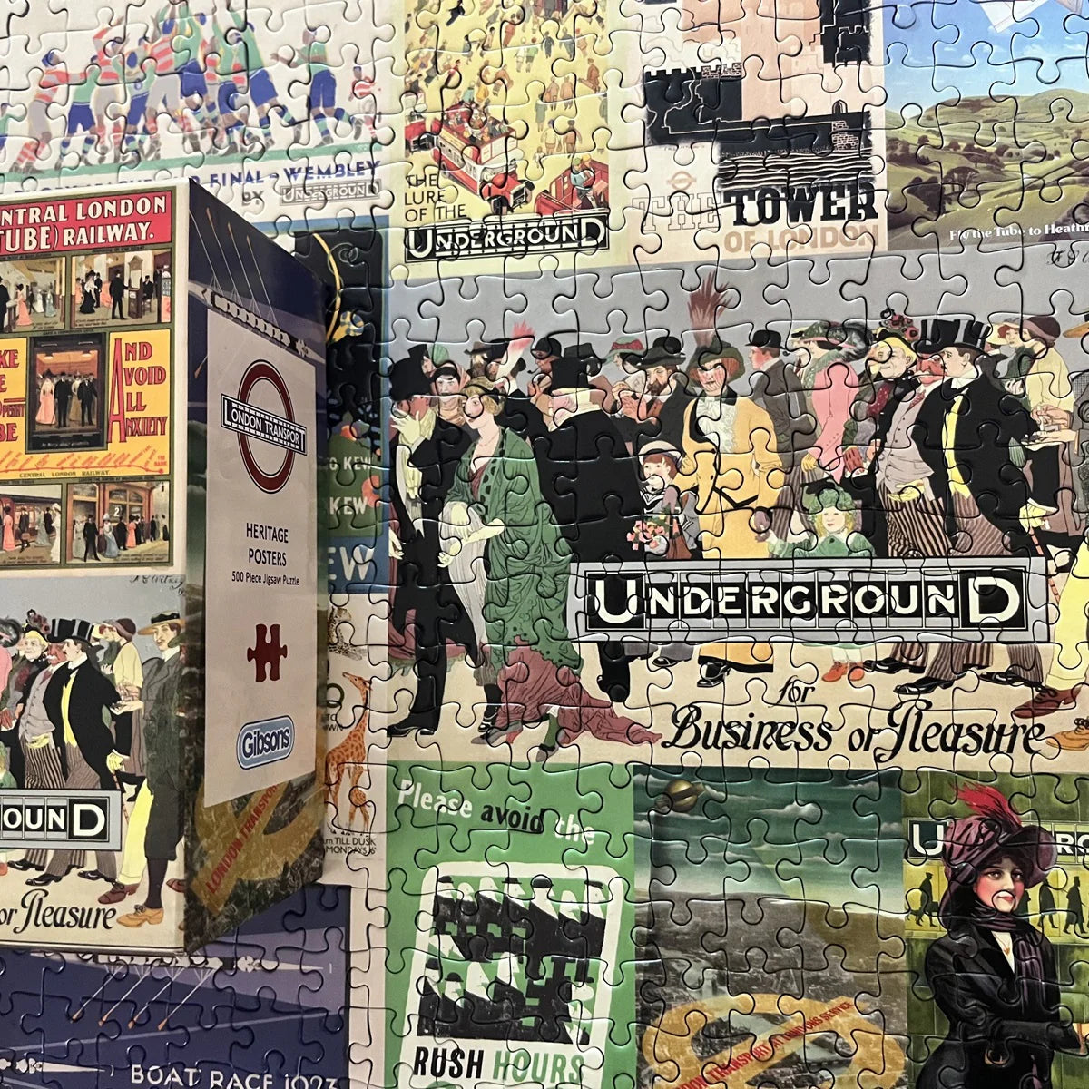 Gibsons TFL Heritage Posters 500 Piece Jigsaw Puzzle G3433