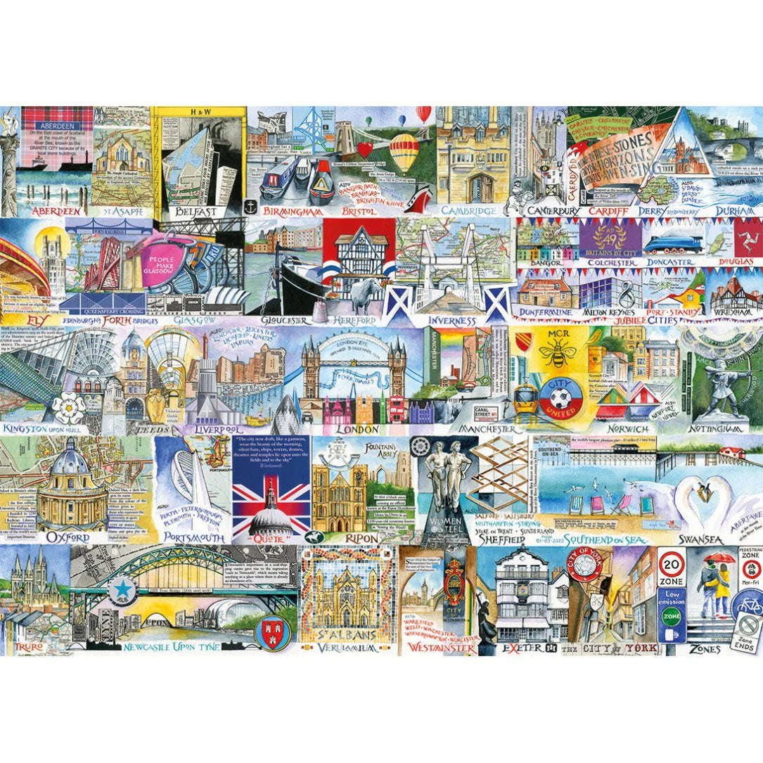 Gibsons Bright Lights & Big Cities 500XL Piece Jigsaw Puzzle G3564