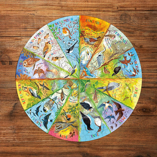 Gibsons RSPB: Birds Of The Year 500 Piece Circular Jigsaw Puzzle G3706
