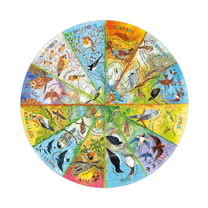 Gibsons RSPB: Birds Of The Year 500 Piece Circular Jigsaw Puzzle G3706