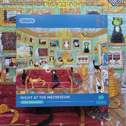Gibsons Night At The Meowseum 1000 Piece Jigsaw Puzzle G6402