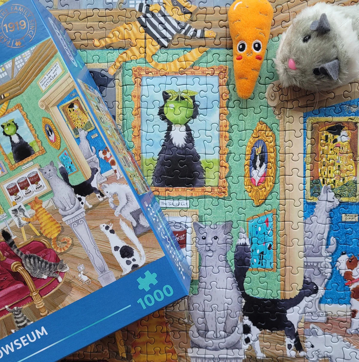 Gibsons Night At The Meowseum 1000 Piece Jigsaw Puzzle G6402