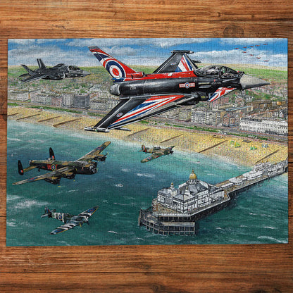 Gibsons Airshow Over Eastbourne 1000 Piece Jigsaw Puzzle G6413