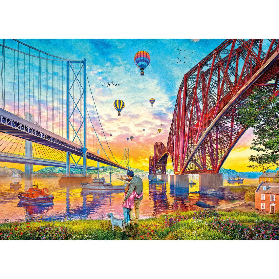 Gibsons Three Bridges Crossing 1000 Piece Jigsaw Puzzle G6424
