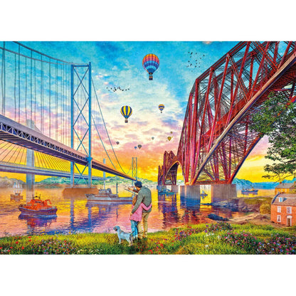 Gibsons Three Bridges Crossing 1000 Piece Jigsaw Puzzle G6424