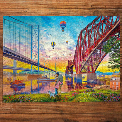 Gibsons Three Bridges Crossing 1000 Piece Jigsaw Puzzle G6424