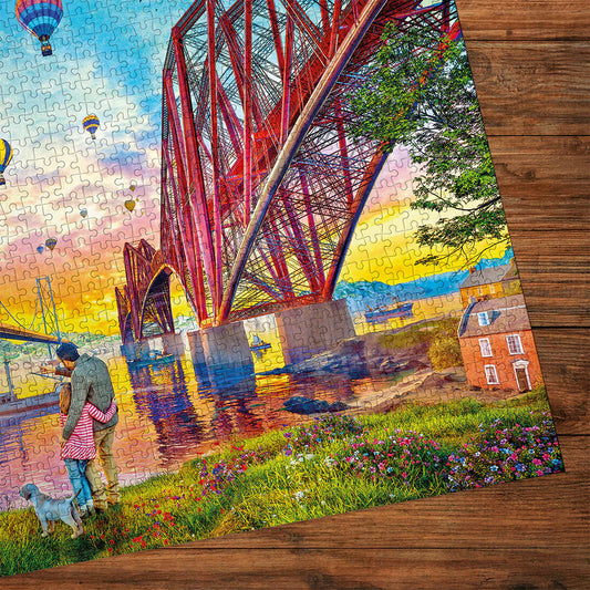 Gibsons Three Bridges Crossing 1000 Piece Jigsaw Puzzle G6424