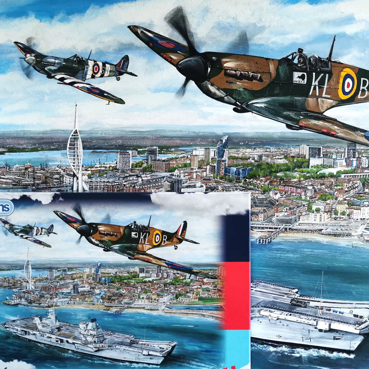 Gibsons Help For Heroes Portsmouth Flypast 1000 Piece Jigsaw Puzzle G7137