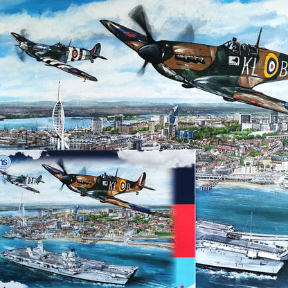 Gibsons Help For Heroes Portsmouth Flypast 1000 Piece Jigsaw Puzzle G7137