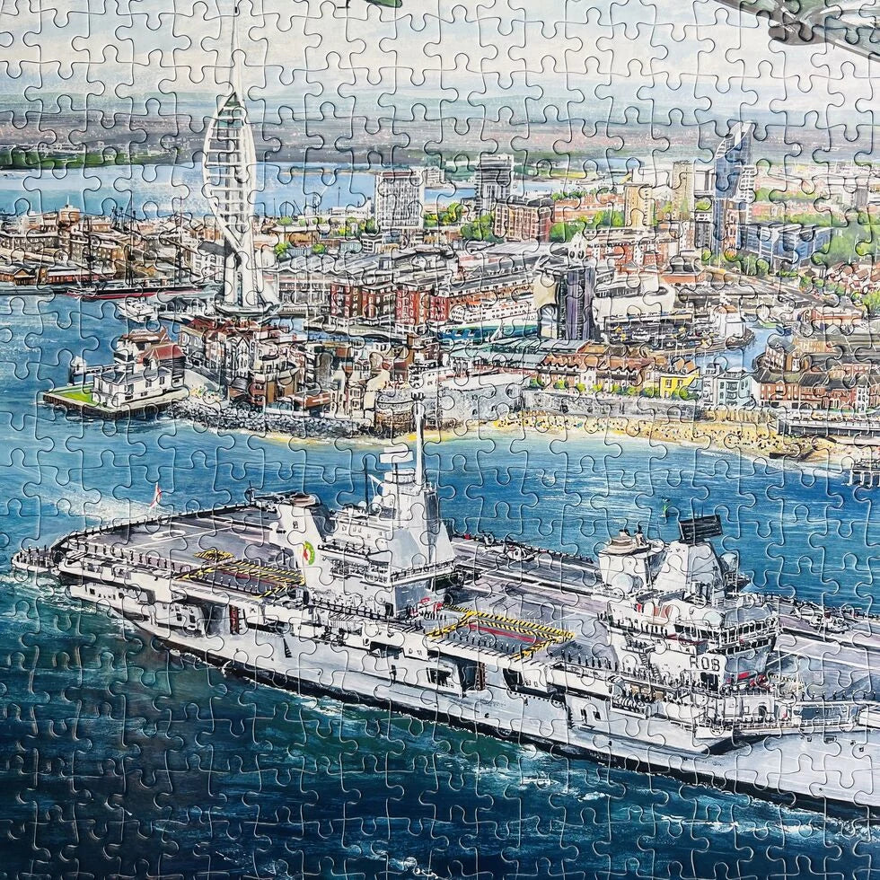 Gibsons Help For Heroes Portsmouth Flypast 1000 Piece Jigsaw Puzzle G7137