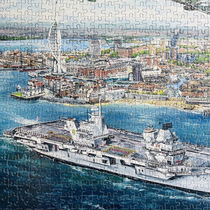 Gibsons Help For Heroes Portsmouth Flypast 1000 Piece Jigsaw Puzzle G7137