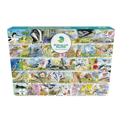 Gibsons RSPB: Birdsong & Bluebells 1000 Piece Jigsaw Puzzle G7151