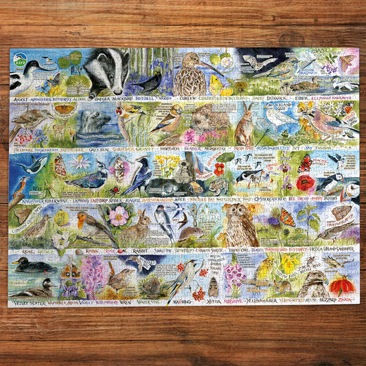 Gibsons RSPB: Birdsong & Bluebells 1000 Piece Jigsaw Puzzle G7151