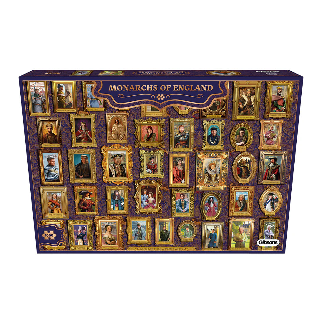 Gibsons Monarchs Of England 1000 Piece Jigsaw Puzzle G7156
