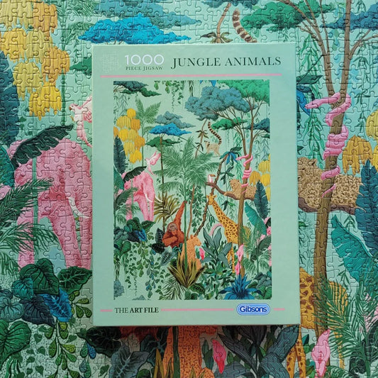 Gibsons The Art Files: Jungle Animals 1000 Piece Jigsaw Puzzle G7215