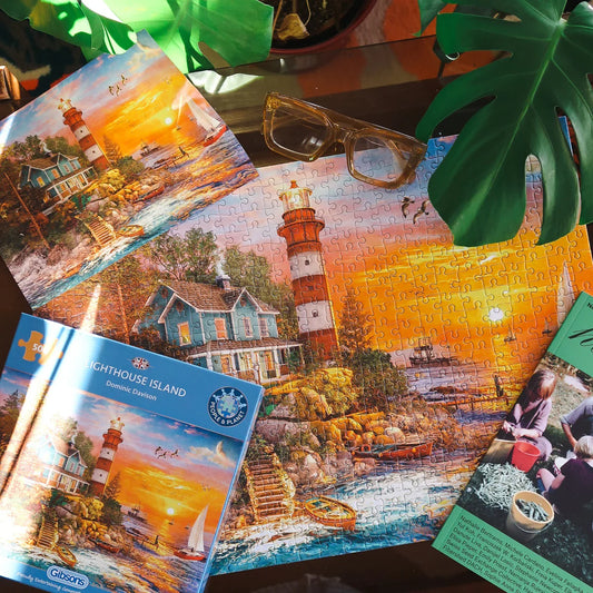 Gibsons Lighthouse Island 500 Piece Jigsaw Puzzle G3147