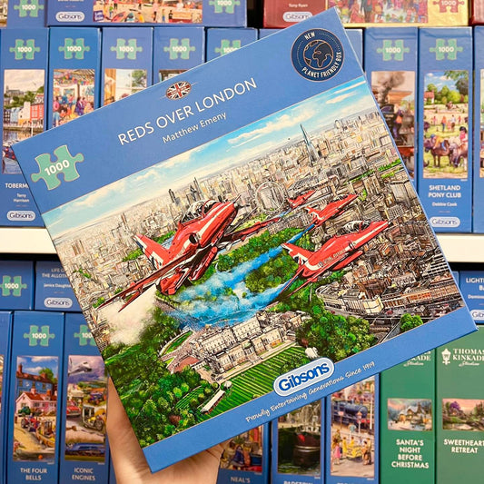 Gibsons Reds Over London 1000 Piece Jigsaw Puzzle G6335