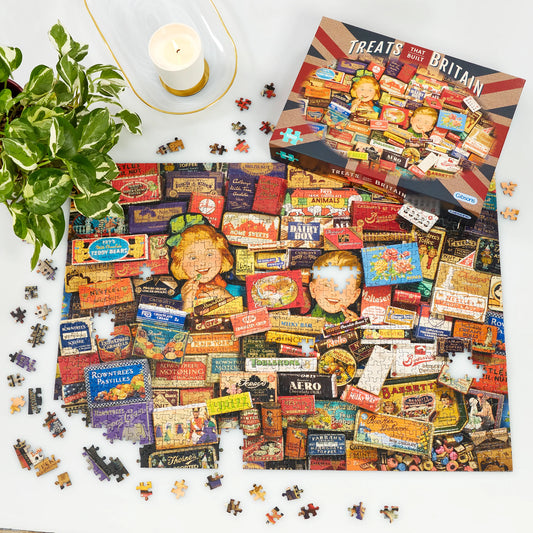 Gibsons Treats That Built Britain 1000 Piece Jigsaw Puzzle G7126