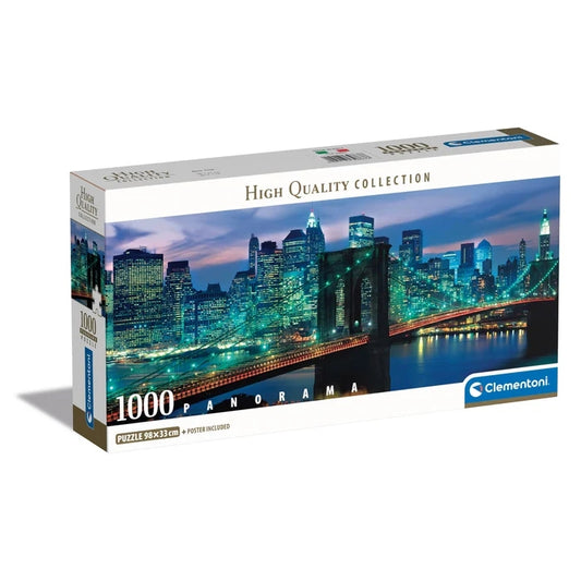 Clementoni New York Brooklyn Bridge 1000 Piece Jigsaw Puzzle Toys 39867 Panorama