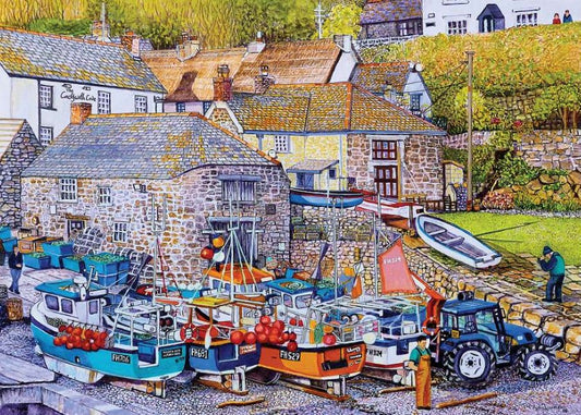 House Of Puzzles Cadgwith Cove Big 500 Piece Jigsaw Puzzle HP0707