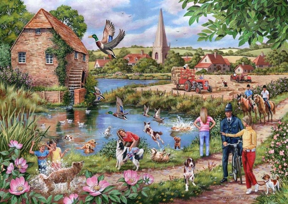 House Of Puzzles Doggy Paddle 1000 Piece Jigsaw Puzzle HP0584