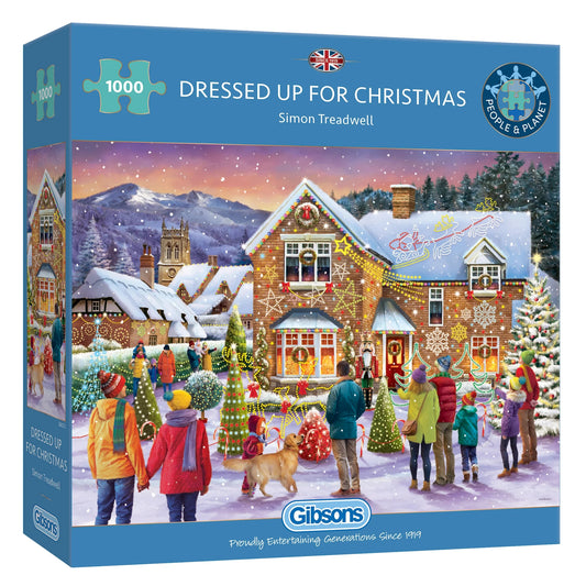 Gibsons Dressed Up For Christmas 1000 Piece Jigsaw Puzzle G6373